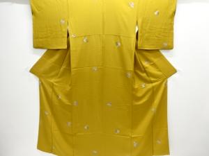 地紙に桜・楓模様小紋着物